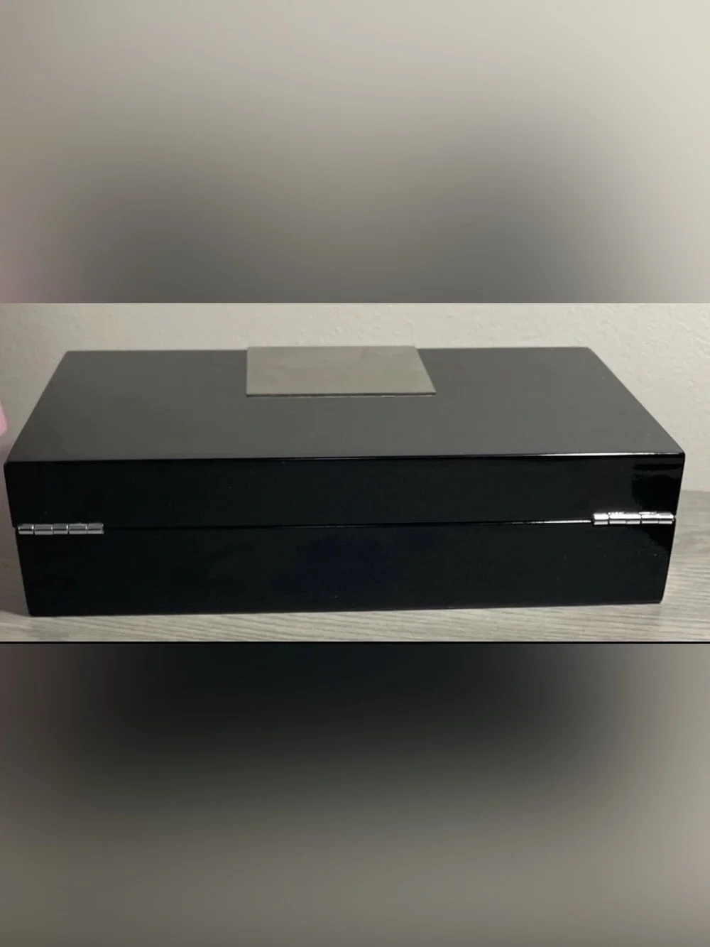 Jewelry Box w/ Lined Interior • Black - Trinket